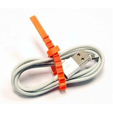 Q KNOT 10 in. Speedy Magnetic Cable Wrap, Gray, 2PK UTW-SWM2-GY